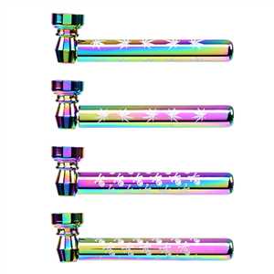 ATOMIC GLAS PIPE WITH SCREEN RAINBOW 9,5CM (X24)