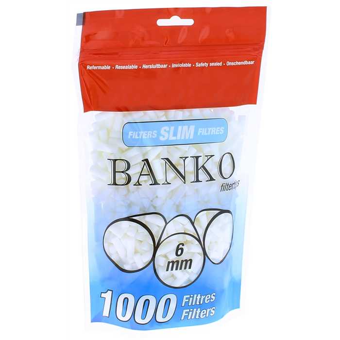 BANKO 6MM FILTER TIPS (1000)