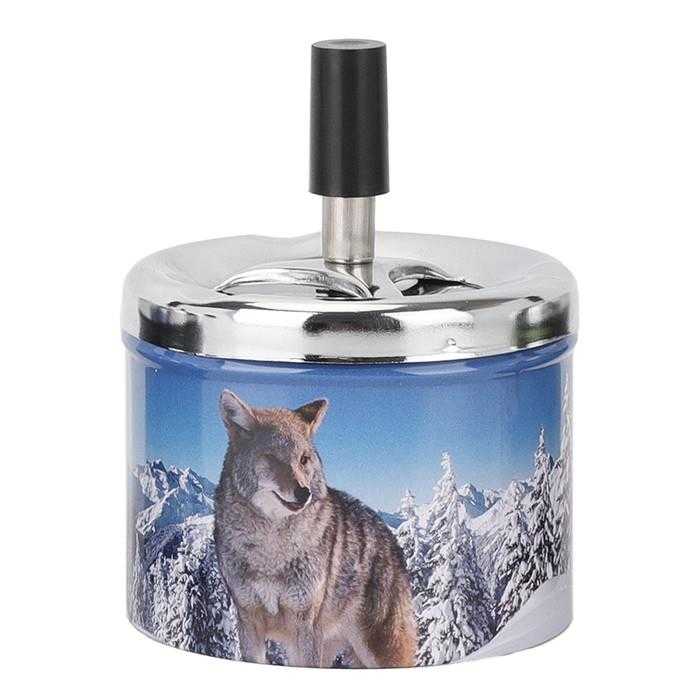 BELFLAM SPINNING ASHTRAY 9CM WOLF