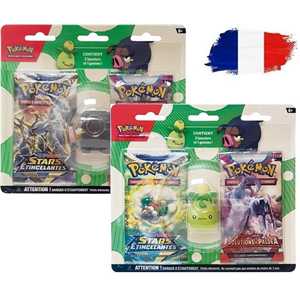 BLISTER OF 2 BOOSTERS + 1 SCARLET AND PURPLE FIGURINE (FR)
