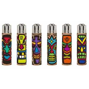 LIGHTER LARGE POP COVER ANGRY TIKIS (X30)