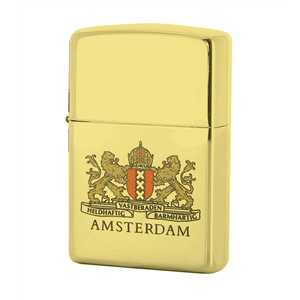 LIGHTERS AMSTERDAM ARMORIAL GOLD