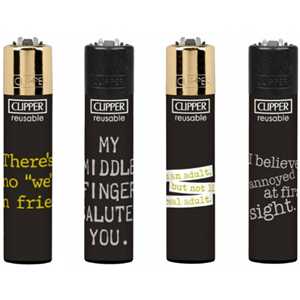 LIGHTERS ANNOYING QUOTES (X48)