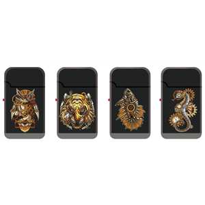 LIGHTERS DOUBLE JETFLAME MECHANICAL ANIMALS (X20)