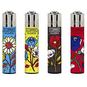 LIGHTERS  FALL FLOWERS (X48)