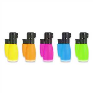 LIGHTERS JETFLAME 3006 RUBBER NEON ASSORTED (X12)