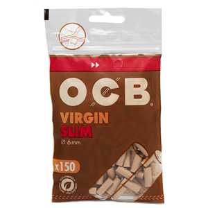 OCB SLIM VIRGIN FILTER TIPS Ø6MM (10 X 150)