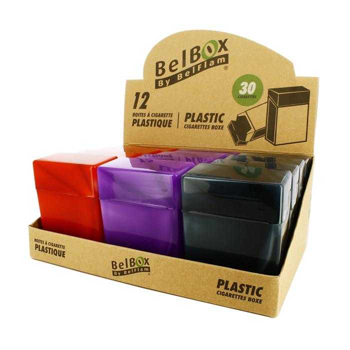 PLASTIC BOX 30' CIGARETTES (X12)