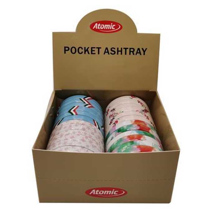 POCKET ASHTRAY SCOOTER ASSORTED  (X12)
