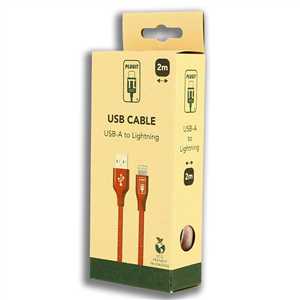 USB-A TO IPHONE CABLE NEON RED