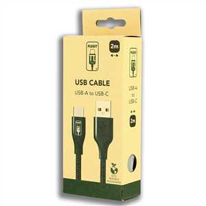 USB-A TO USB-C CABLE BLACK